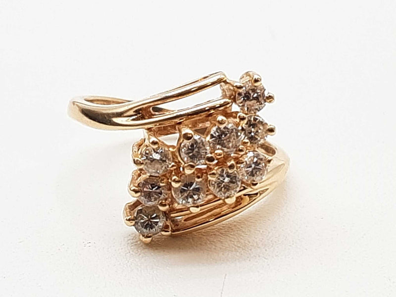 0.50 Cttw Diamonds 14k Yellow Gold 3.9g Ring Size 6 Do0325orxde