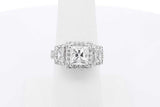 2.84cttw Diamond Ring In 14k White Gold 5.8 Grams Size 6.5 Eb1125owxzsa