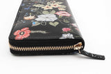Gucci Flora Knight Floral Print Leather Zip Around Wallet Eb0526lcrsa
