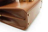 Yves Saint Laurent Brown Leather Cassandra Top Handle Bag Eb0426cxzde