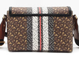 Burberry Notebook Bag In Bridle Brown Print Aa0926pzxsa