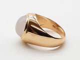 Milky White Moonstone 14k Yellow Gold 7.5g Ring Size 7.5 Do0426pexde