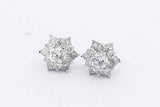 0.5cttw Diamond Stud Screwback Earrings In 14k White Gold 2 Grams Eb0826wxzsa