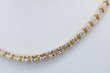 10k Two Tone Gold Chain Necklace 10.3 Grams 22 Inch Eb0826rexde