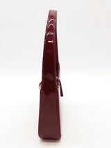 Yves Saint Laurent Le 5 A 7 Mini Burgundy Patent Leather Bag Eb0426irxde