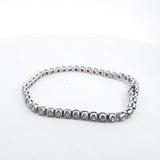 10k White Gold 4.94ctw Diamond Tennis Bracelet 7 Inch, 12.8 Grams Hs0224lxzxsa