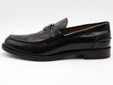 Burberry Loafer Heel 15 Leather Black Size 12 Aa0726lorsa