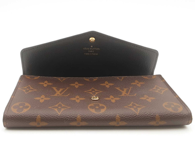 Louis Vuitton Reversed Monogram Sarah Wallet Brown Aa1025wrxsa