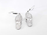 Na Hoku Diamond & 14k White Gold Flip Flop Slipper Earrings 4.2 Gram Fw0826orxdu