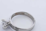 1.12ctw Diamond Ring In 14k White Gold 2.5 Grams Size 6.5 Eb0325lcxzsa