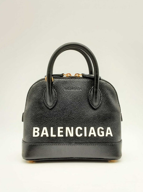 Balenciaga Ville Grained Leather Top Handle Shoulder Bag Fw0125worsa