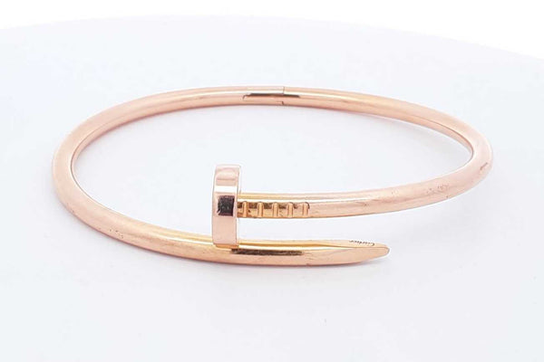 Cartier Juste Un Clou 18k Rose Gold Bracelet 34.5 Grams Size 18 Eb0824pxxzsa