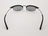 Prada Sprb50 Rectangular Metal Black Frames Gray Lens Sunglasses Do0326lcrde