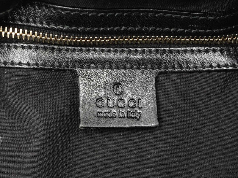 Gucci Studded Pelham Bag In Black Gg Monogram Canvas Fw0825orxdu