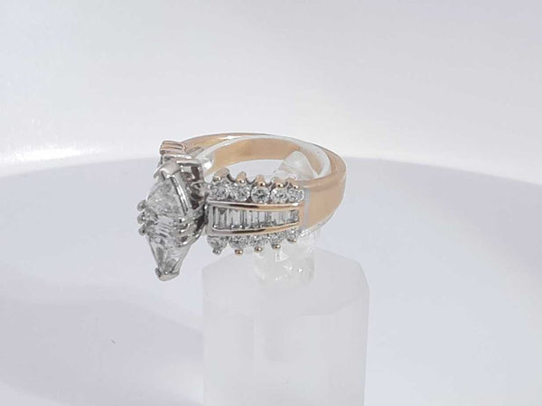 1.59 Cttw Diamond 14k Yellow Gold Ring 6.4 Grams Size 6.5 Aa0625erzsa