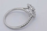 1.8ctw Center Round Diamond Ring In 18k White Gold 2.9 Grams Size 6 Eb0725wxxzsa