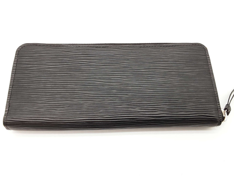Louis Vuitton Black Epi Leather Zipper Wallet Do0625crde