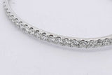 1.61cttw Diamond Hinged Bangle Bracelet 14k White Gold 14.6 Grams Eb0626lxrxsa