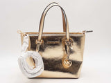 Michael Kors Gold Jet Set Gold Handbag Aa0625orsa