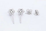 Approx. 2ctw Diamond Stud Earrings In 14k White Gold 2.1 Grams Eb0724orxzsa