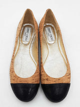 Jimmy Choo Cork Ballerina Flats Size 36.5 Sd0525lzxdu