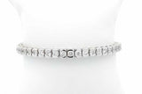 5.98cttw Diamond Tennis Bracelet In 14k White Gold 24.3g 7.25 Inch Eb0926lprxsa