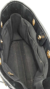 Chanel Deauville Small Shopping Bag In Black Leather Fwwrxzdu