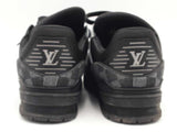 Louis Vuitton Trainer Sneaker Damier Black Size 9 Aa0826ozxsa
