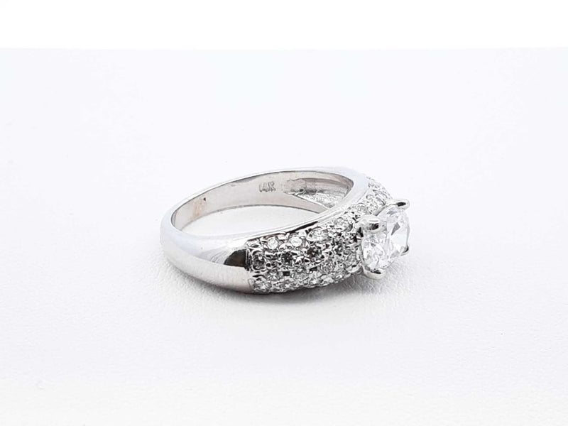 2.13 Cttw Diamond & 14k Gold Cluster Ring 5.7 Grams Size 7.25 Fw0925lprxdu