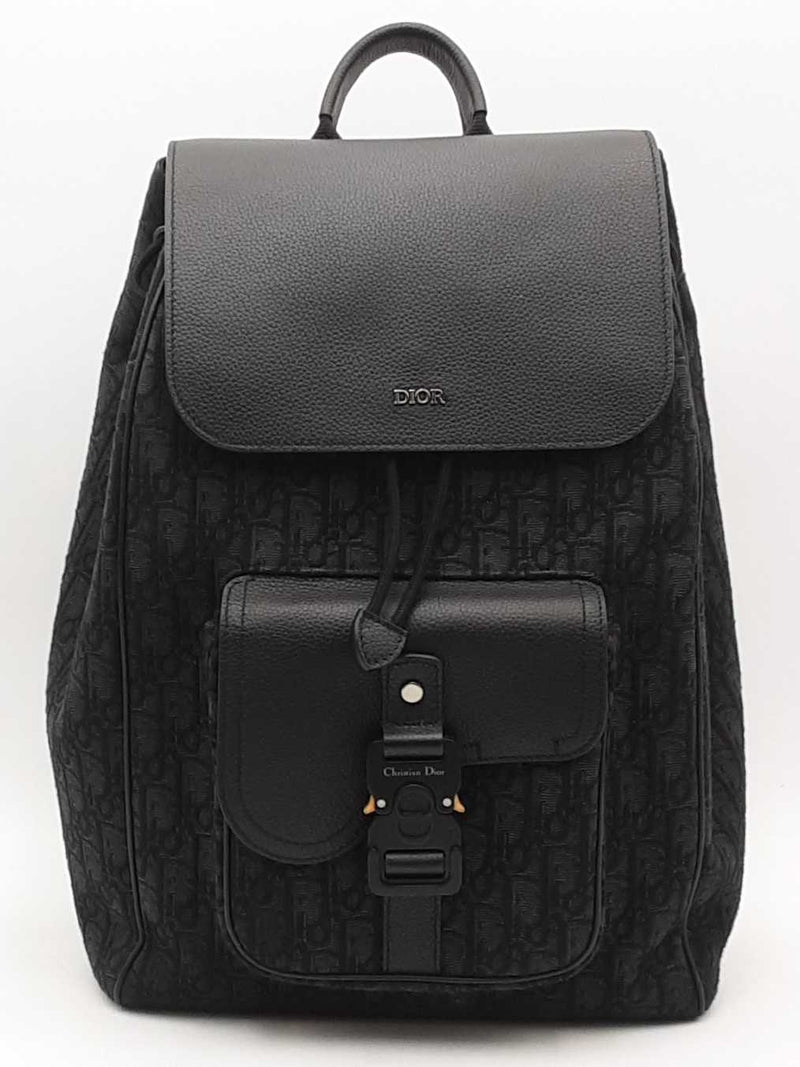 Dior Saddle With Flap Black Backpack Aa1125exzsa