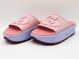 Gucci Miami Interlocking G Platform Slide Sandals Size 36 Sd0926rrdu