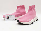 Balenciaga Speed Sock Sneakers In Pink Technical Knit Size 7 Women's Fw0826ctdu