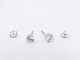 2.0 Cttw Lab-grown Diamond Stud Earrings In 14k White Gold 1.1 Gram Fw0326wcrdu