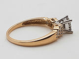 0.26 Cttw Natural Diamonds 14k Two Tone Gold 3.1g Ring Size 9 Do0526wxzde