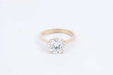 2.16ctw Lab Grown Round Diamond Ring 14k Yellow Gold 3.1g Size 6.5 Eb1124ierdu