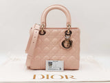 Christian Dior Medium Lady Dior Bag In Cannage-quilted Lambskin Fw0926lixzdu