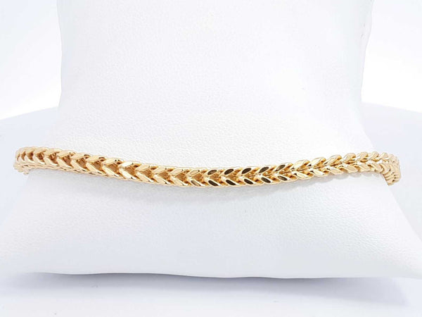 10k Hollow Franco Bracelet 8 In 5.6 Gram Aa0425lrzdu