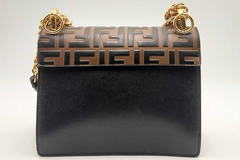 Fendi Vitello Liberty Ff Kan I Chain Shoulder Bag Eb1024wxzsa