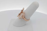 Van Cleef & Arpels 18k Rose Gold Frivole Between The Finger Ring Eb1026cxxzsa
