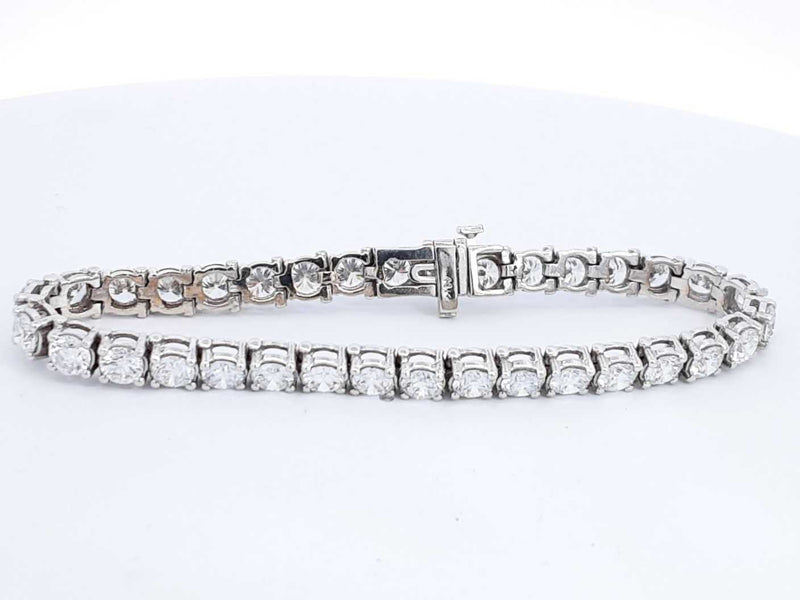 Lab Grown Diamond Approx. 8.50ctw Tennis Bracelet In 14k Wg 16.2g Eb0624oxxzdu