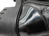 Gucci Black Leather Gg Matelasse Combat Boots Size 39 Eb0226oxzde