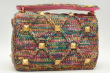 Valentino Garavani Woven Roman Stud Shoulder Bag Eb1224wxzsa