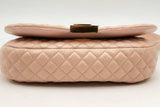 Versace Pink Quilted Leather Greca Goddess Shoulder Bag Eb0125rxzsa