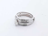 14k White Gold Diamond Engagement Trio Size 9.25 Lhirxde 144020006040