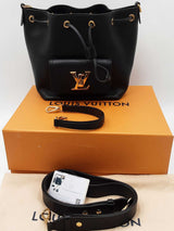 Louis Vuitton Black Leather Lockme Bucket Bag Eb1225rxzdu