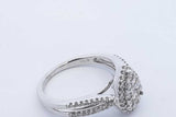 0.17cttw Diamond 10k White Gold Ring 3.5 Grams Size 6.5 Eb0626oxzde