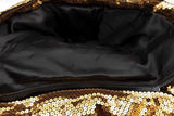 H&moschino Gold Sequin Down Jacket Size M Eb0326crsa