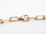 Cartier Santos De Cartier Dumont Paperclip Link Chain Necklace In 18k Yellow Gold 24.6 Grams 22 Inch Fw0626oxzxdu