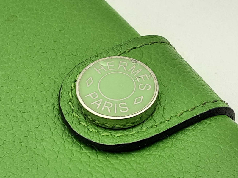 Hermès R.m.s. Card Holder In Green Evercolor Calfskin Fw0125oxzsa