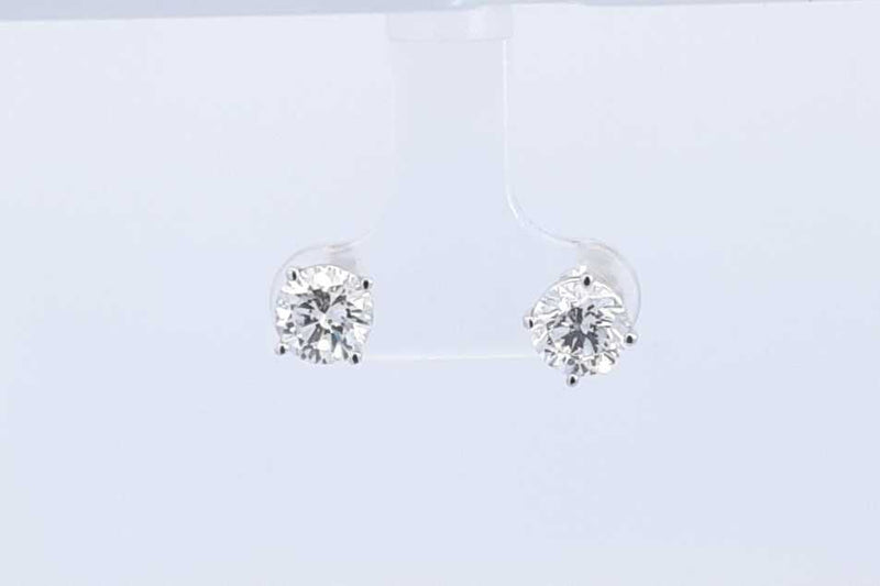 Lab Grown Diamond 3.07ctw Stud Earrings In 14k White Gold 1.69g Eb1121pwxzsa